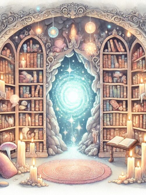 Magical Libraries, Fantasy Art images, Library clipart, book themes, Mystical clipart, scrapbooking, journals, Ephemera, JPG images, 300dpi