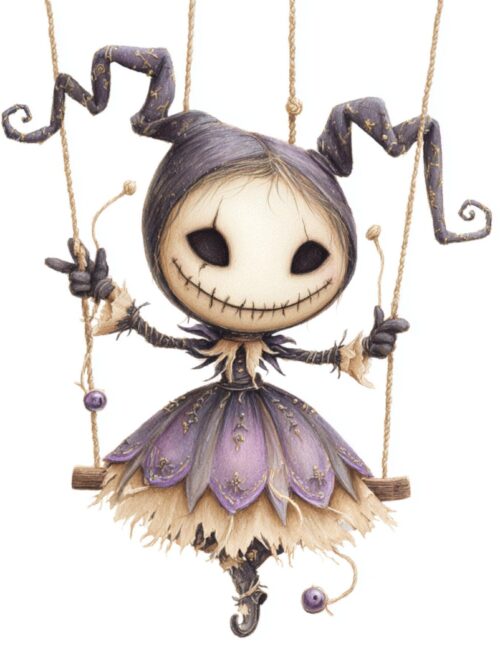 Haunted Puppet, Creepy Doll, Gothic Marionette, Scary Toy Art, Halloween Doll, Spooky Decor, Puppet Artwork, Ghost Puppet, Dark Fairy Doll