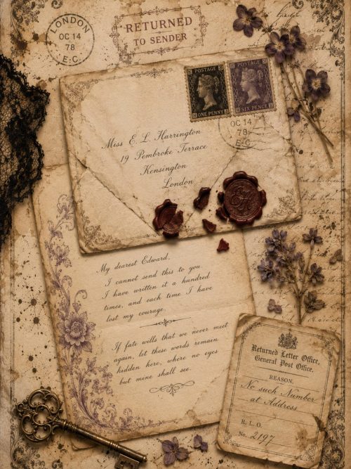 Victorian Love Letters Never Sent Vol. 1 | Gothic Romantic Printable Journal Pages | Vintage Letter Writing Ephemera | Junk Journal Kit