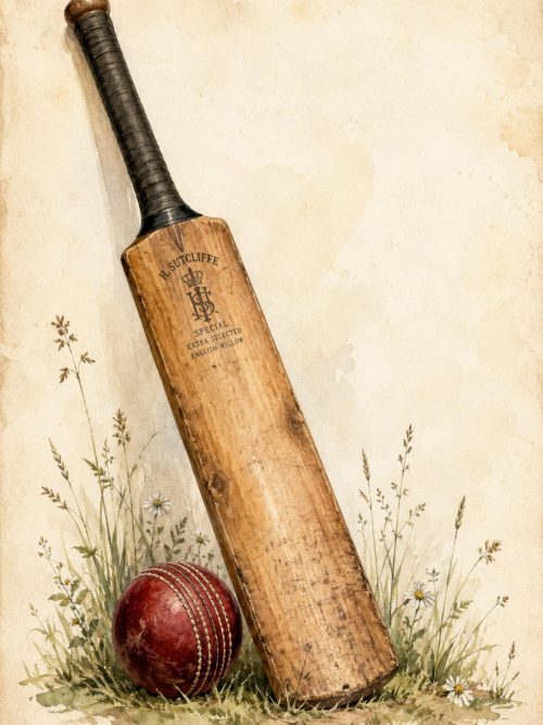 Vintage Cricket Watercolor Clipart, 10 Antique British Cricket Images, Sporting Ephemera, Cricket Bat Ball Pavilion Art