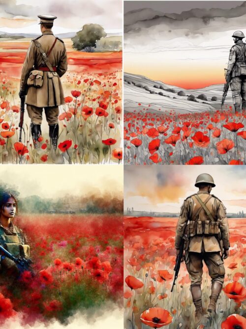 Remembrance Day Clipart JPG files, Field of Poppies, WW1, WW2, We will Remember them, 11th November, 11th Hour