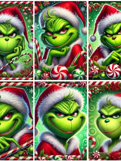 Christmas Grinch clipart bundle (4), Grinch Christmas, Grinch Holiday inspiration, Green Man, Grumpy Man, JPG clipart, 300dpi