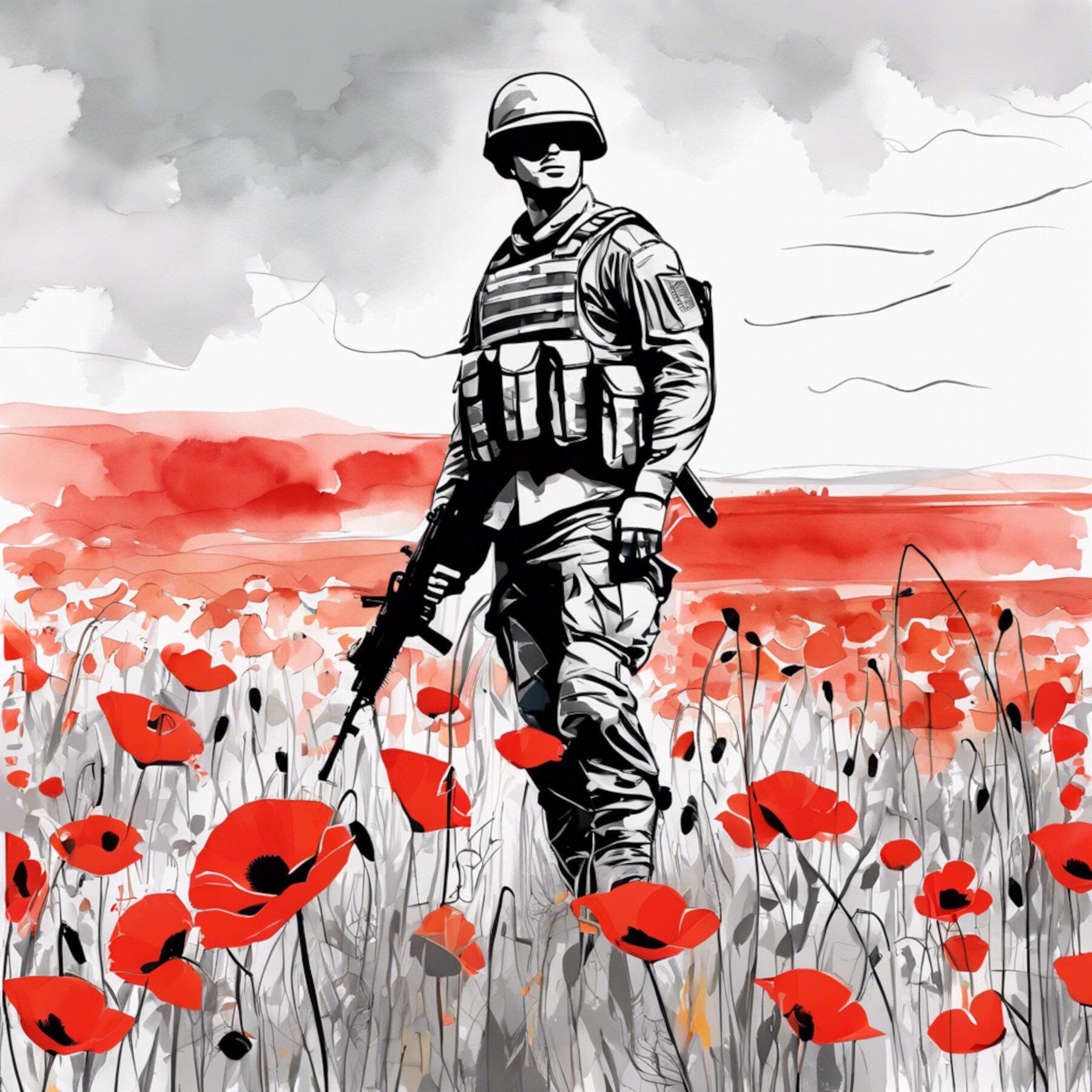 15 Remembrance Day Clipart JPG files, Field of Poppies, WW1, WW2, We will Remember them, 11th November, 11th Hour - Image 6